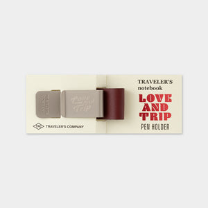 トラベラーズノート ペンホルダー LOVE AND TRIP レッド 14491-006