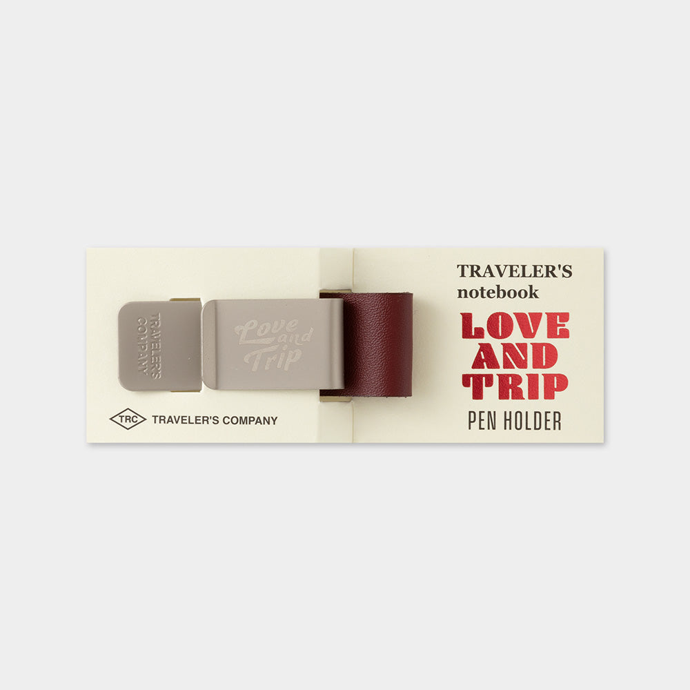 トラベラーズノート ペンホルダー LOVE AND TRIP レッド 14491-006