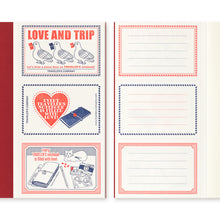 画像をギャラリービューアに読み込む, トラベラーズノート リフィル レギュラーサイズ 無罫 LOVE AND TRIP 14492-006
