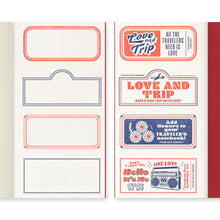 画像をギャラリービューアに読み込む, トラベラーズノート リフィル レギュラーサイズ 無罫 LOVE AND TRIP 14492-006
