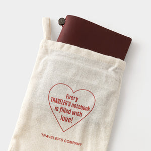 トラベラーズノート パスポートサイズ 本体 LOVE AND TRIP レッド 15371-006