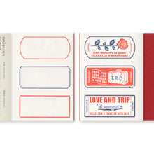 画像をギャラリービューアに読み込む, トラベラーズノート パスポートサイズ 本体 LOVE AND TRIP レッド 15371-006
