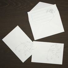 画像をギャラリービューアに読み込む, [便利堂] ミニ箋セット 鳥獣戯画 弓矢
